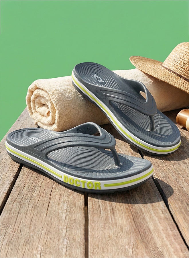DOCTOR EXTRA SOFT Men's Classic & Premium Casual Flip Flops with Soft Acupressure for Adult | Comfortable & LightWeight| Stylish & Anti-Skid |Waterproof Everyday Cushion Slippers for Gents/Boys D-553
